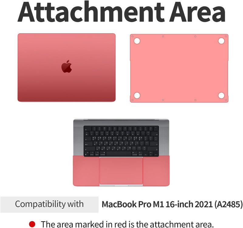 skoko Invisible Matte Full Body Skin for MacBook Pro 16 inch 2025 2024 2023 2022 2021 M4 M3 M2 M1 Premium TPU Anti Scratch Protective Film - Image 4